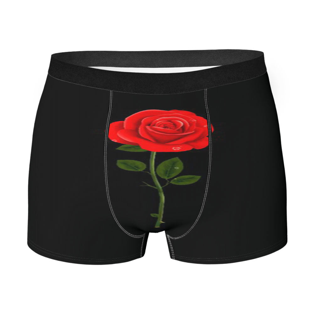 Rose Logo Flowers Men'S Boxer Briefs