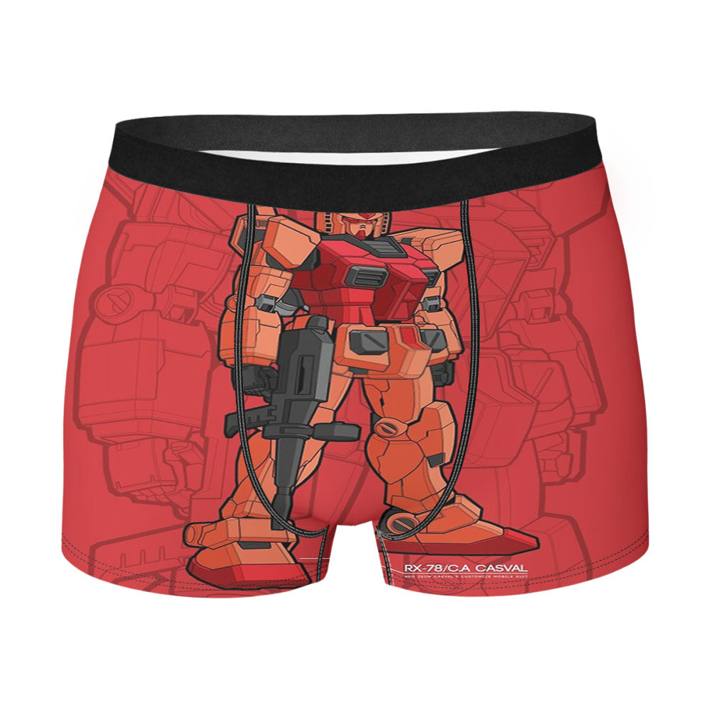 Rx 78 Casval Red Gundam Mecha Men'S Boxer Briefs