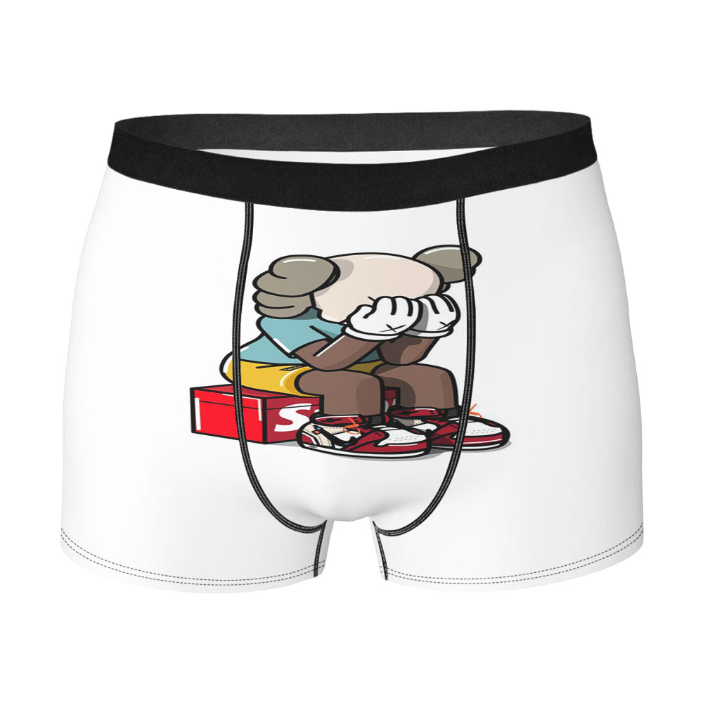 Sad Doll Kaws The Hypebeast Style Cartoon Men'S Boxer Briefs