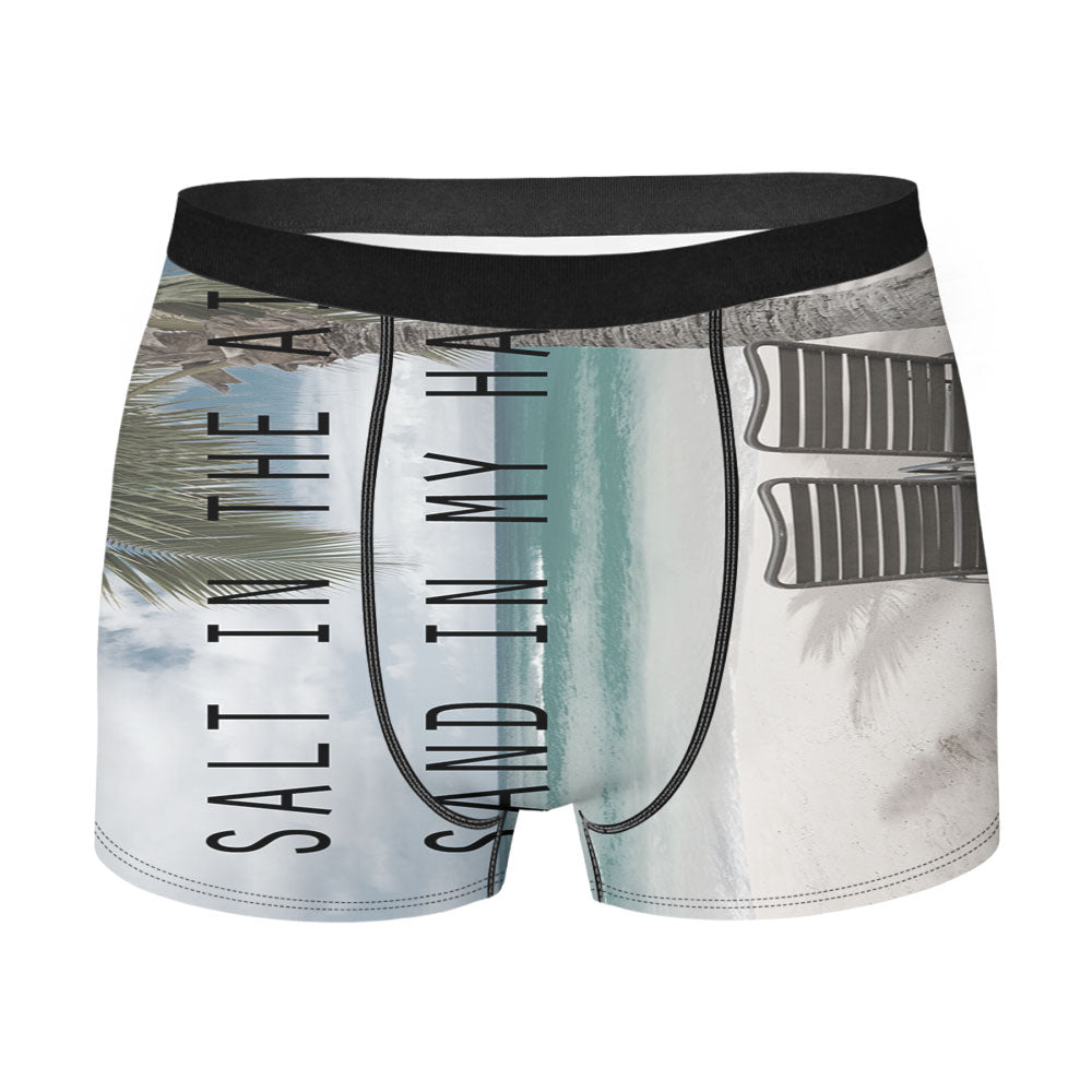Salt In The Air Sand In My Hair Men'S Boxer Briefs