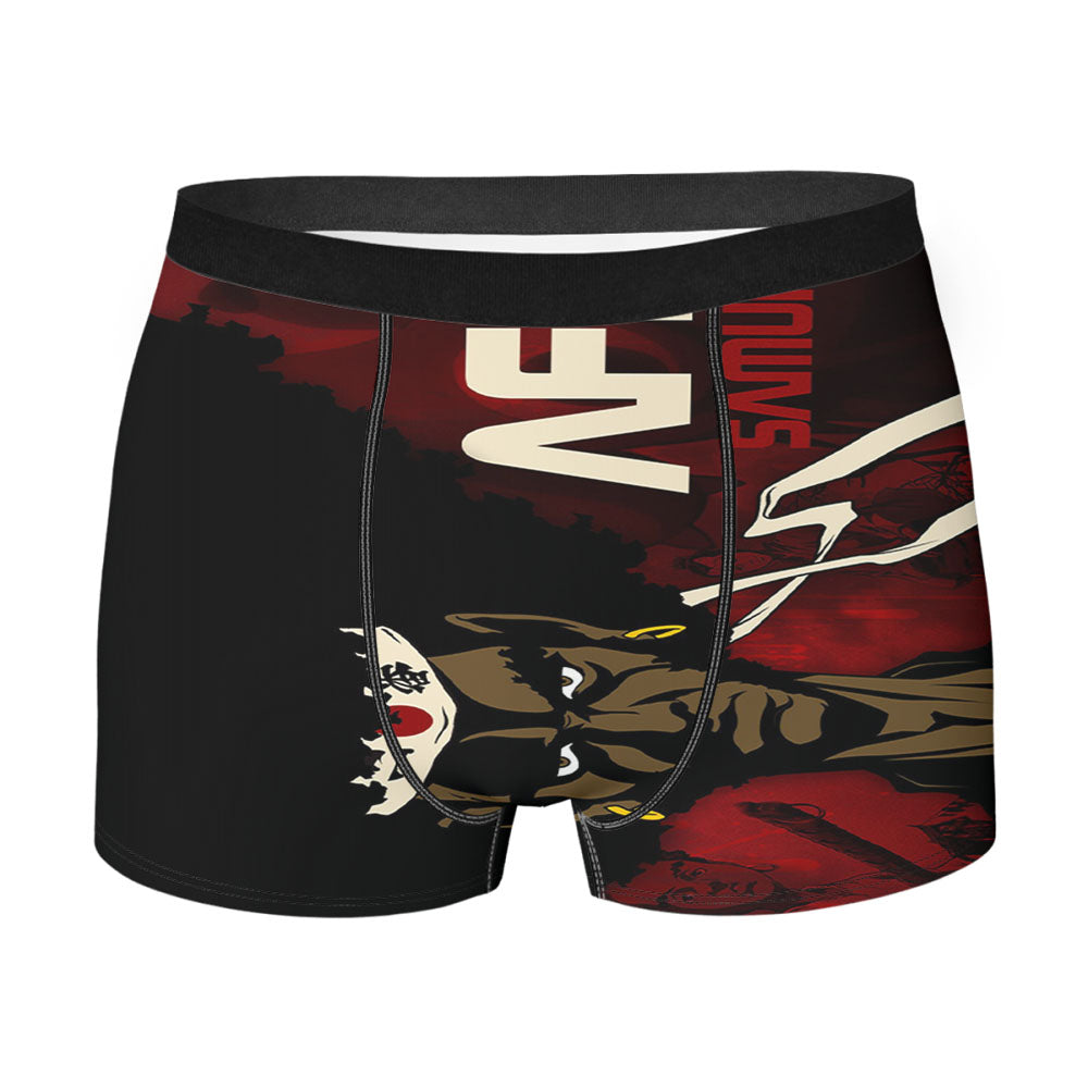 Samurai Afro Men'S Boxer Briefs