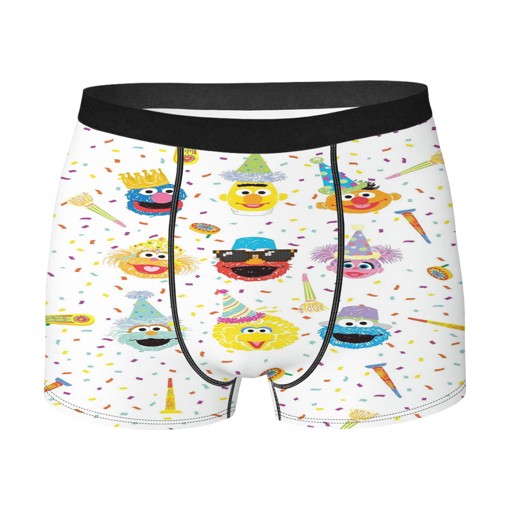 Shaped Heart Transparent Men's Boxer Briefs