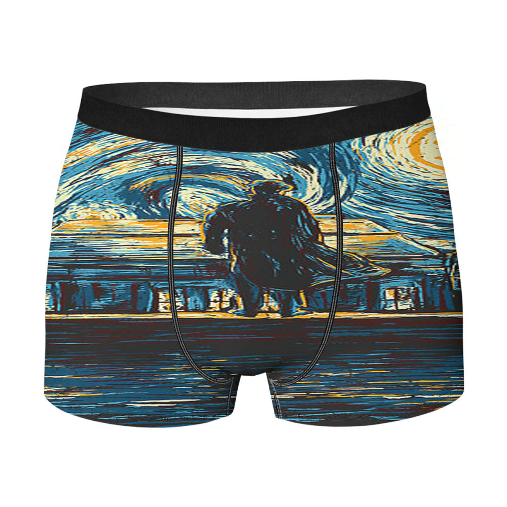 Shin Chan Pajamas Pattern X Shiro Men's Boxer Briefs
