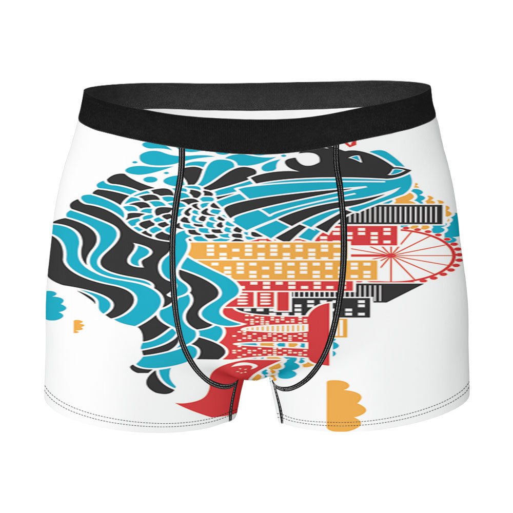 Skull Bloody Logo Men's Boxer Briefs