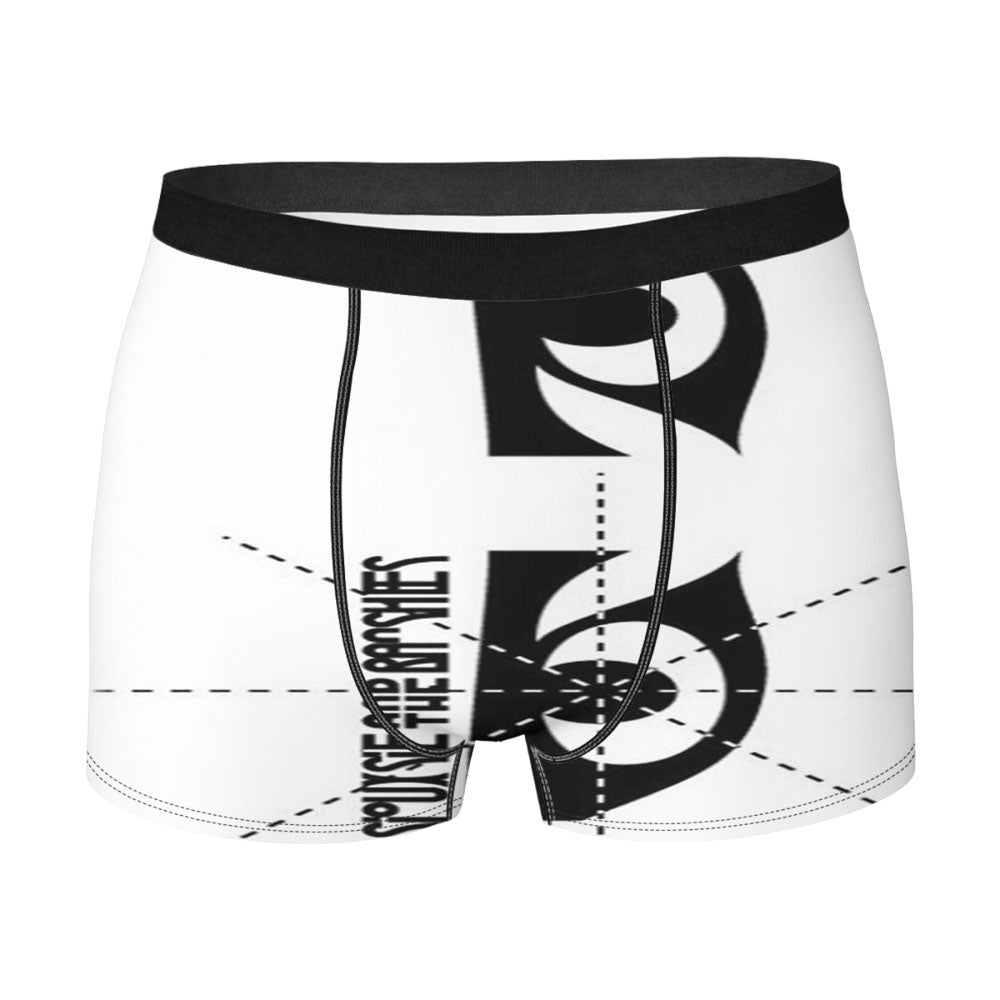 Skull Burn Ace Card Men's Boxer Briefs