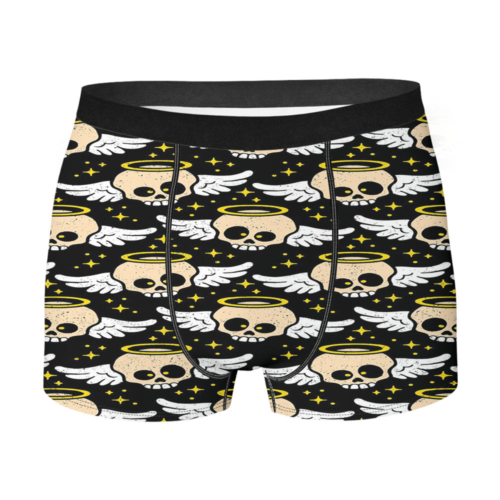 Skull To Be Or Not To Be White Men's Boxer Briefs