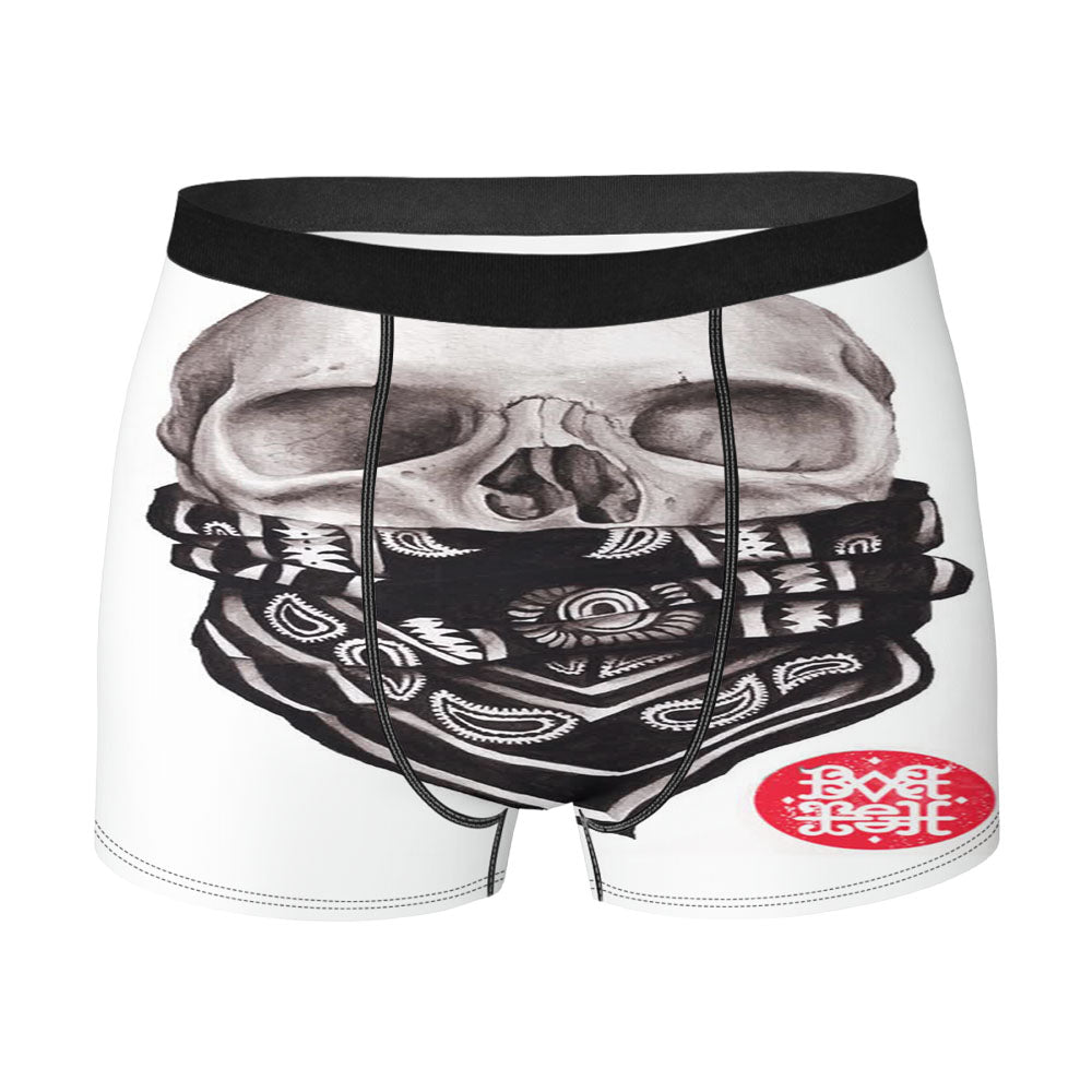 Skull With Light Men's Boxer Briefs