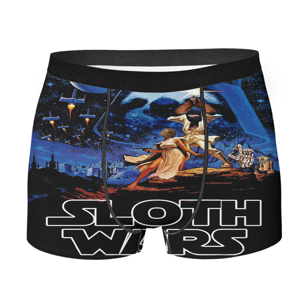 Snip The Dalmatian In Burgundy Men's Boxer Briefs