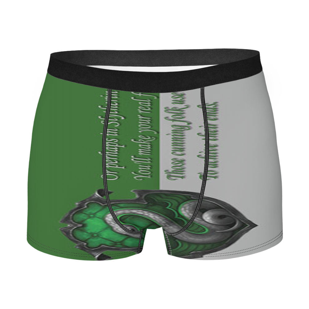 Snowman Pattern Men's Boxer Briefs