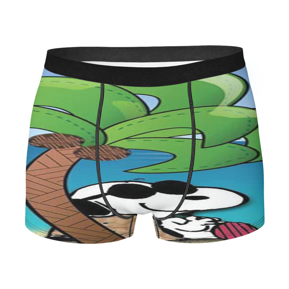 Space Blue Dots Men's Boxer Briefs