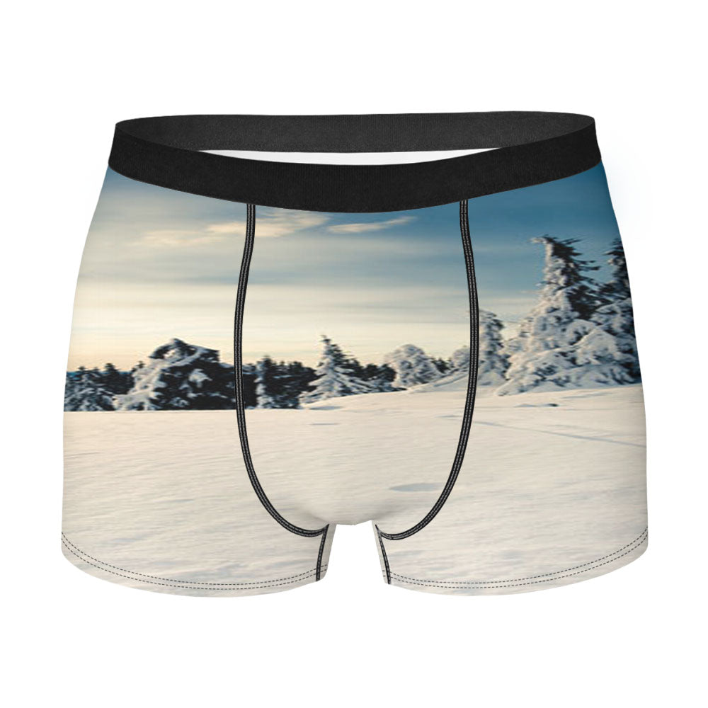 Space Needle Clouds Men's Boxer Briefs