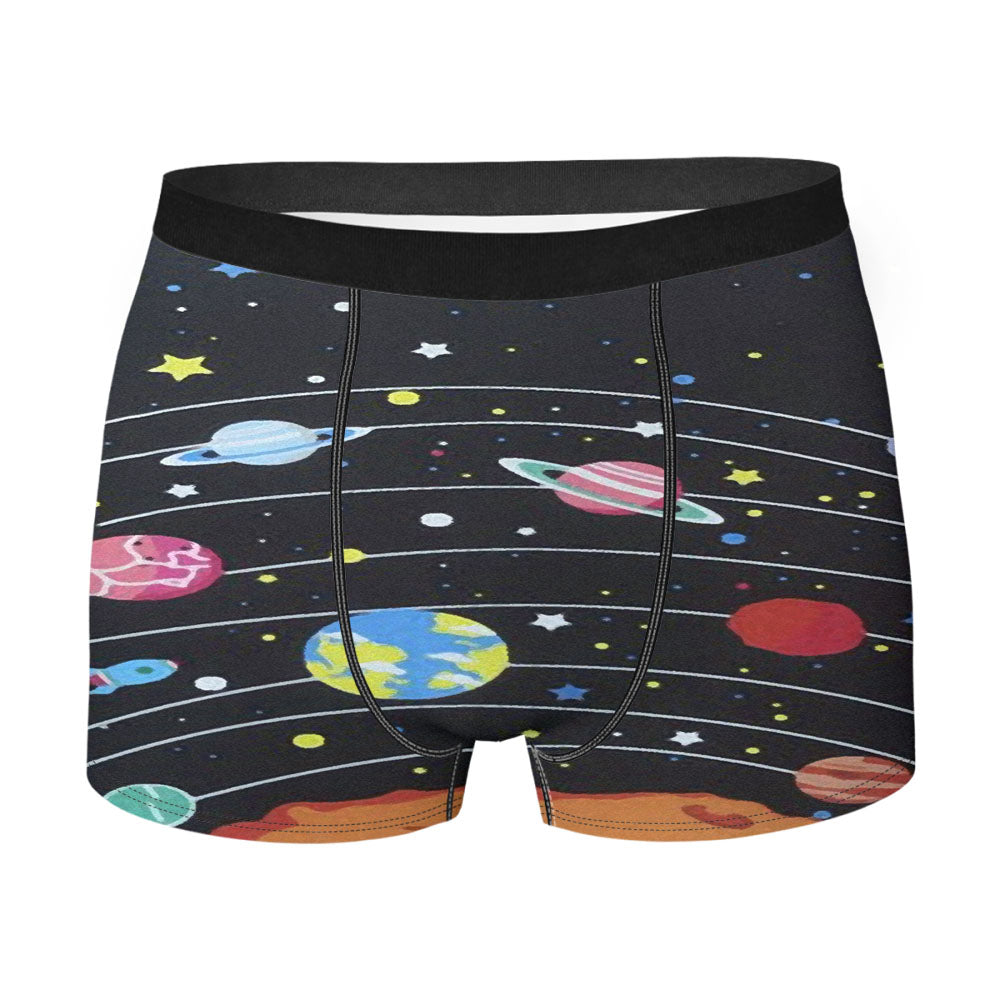 Spiderman In The City Doodle Comic Men's Boxer Briefs