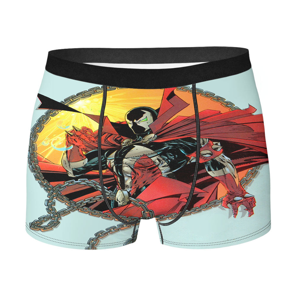 Spider Man Kick Deadpool Men's Boxer Briefs