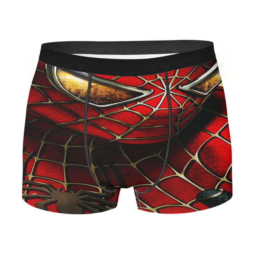 Spider Man Silver Logo Men's Boxer Briefs