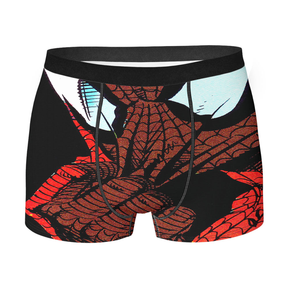 Spooky Whimsical Moody Pumpkin Men's Boxer Briefs