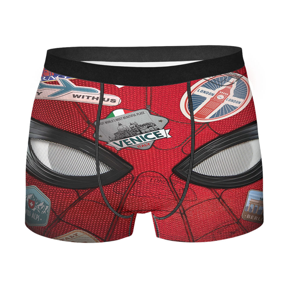 Squidward Lisa Squid Lisa Mona Lisa Mona Squid Men's Boxer Briefs