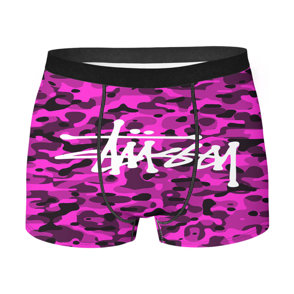 Stussy Bape Camouflage Purple Men's Boxer Briefs