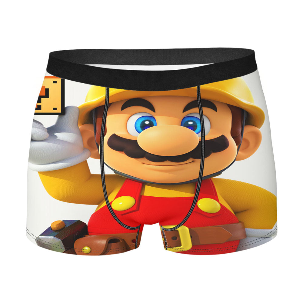 The Waves Sun Flowers And Star Collage Men's Boxer Briefs