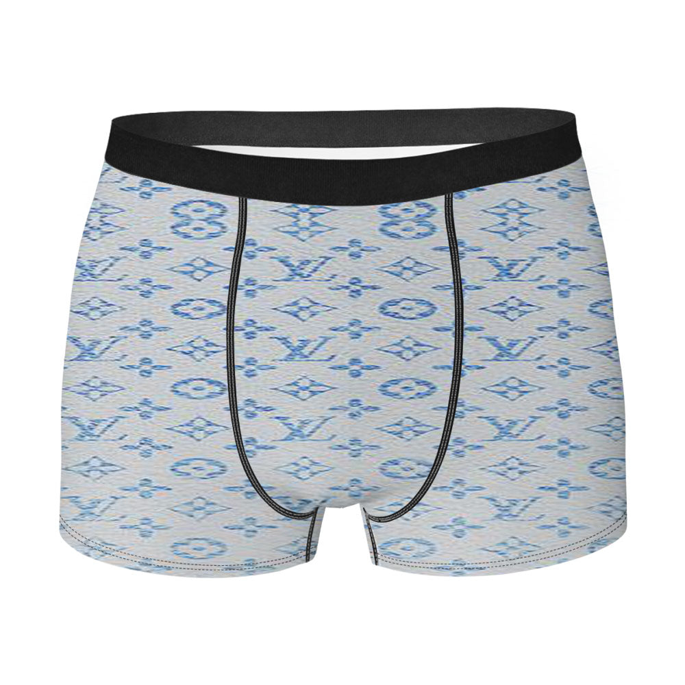 Toy Story Sky Blue Clouds Pattern Men's Boxer Briefs