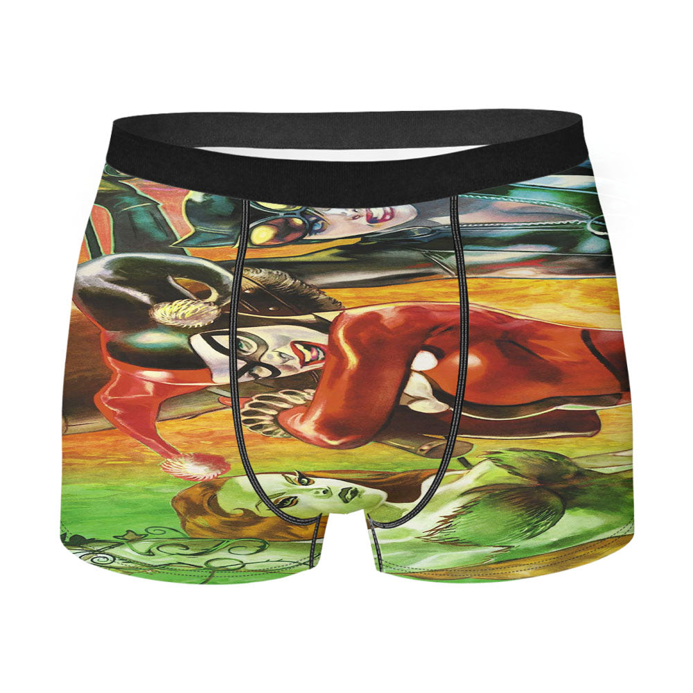 Unicorn Flower Clip Art Galaxy Purple Men's Boxer Briefs