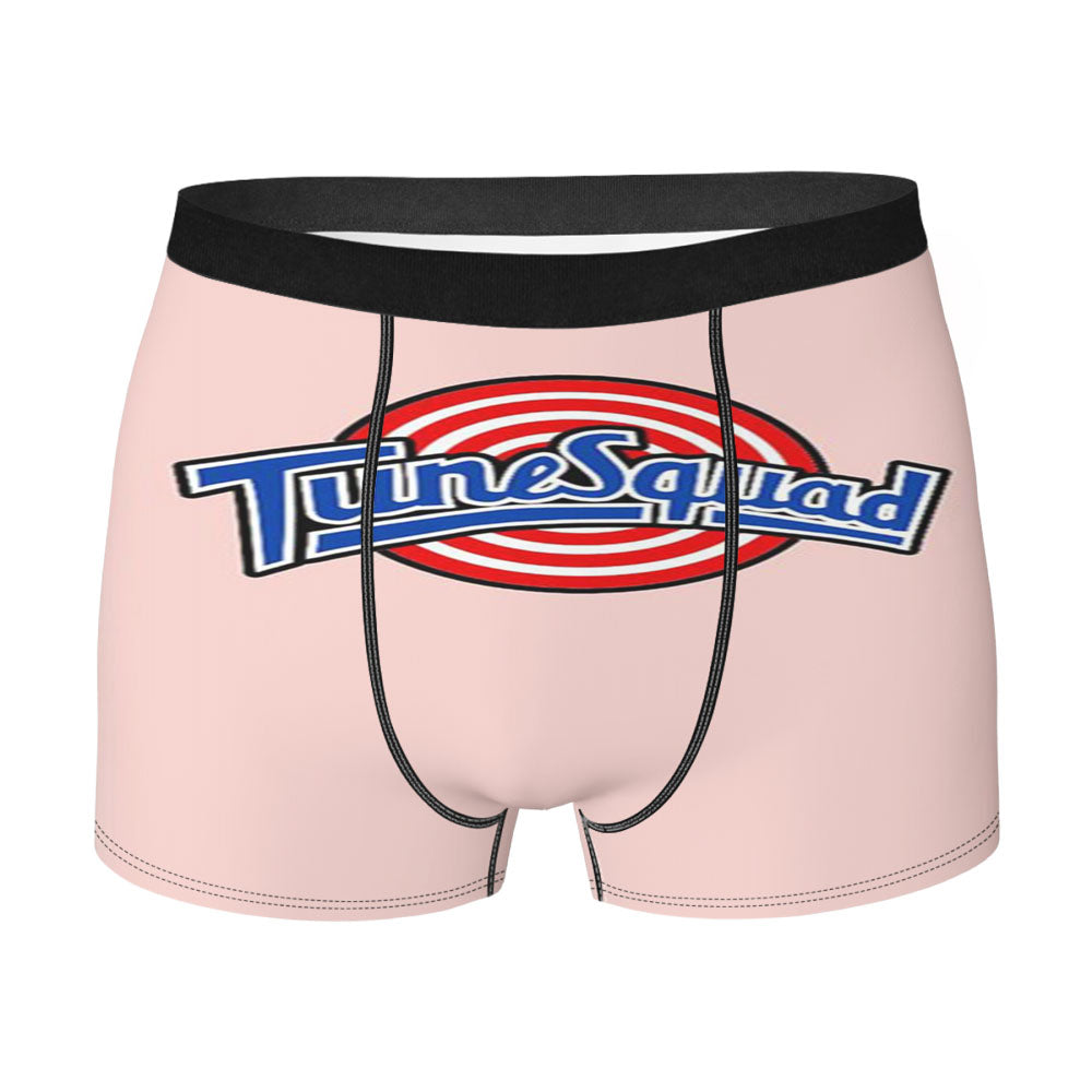 Warning Police Line Pattern Men's Boxer Briefs
