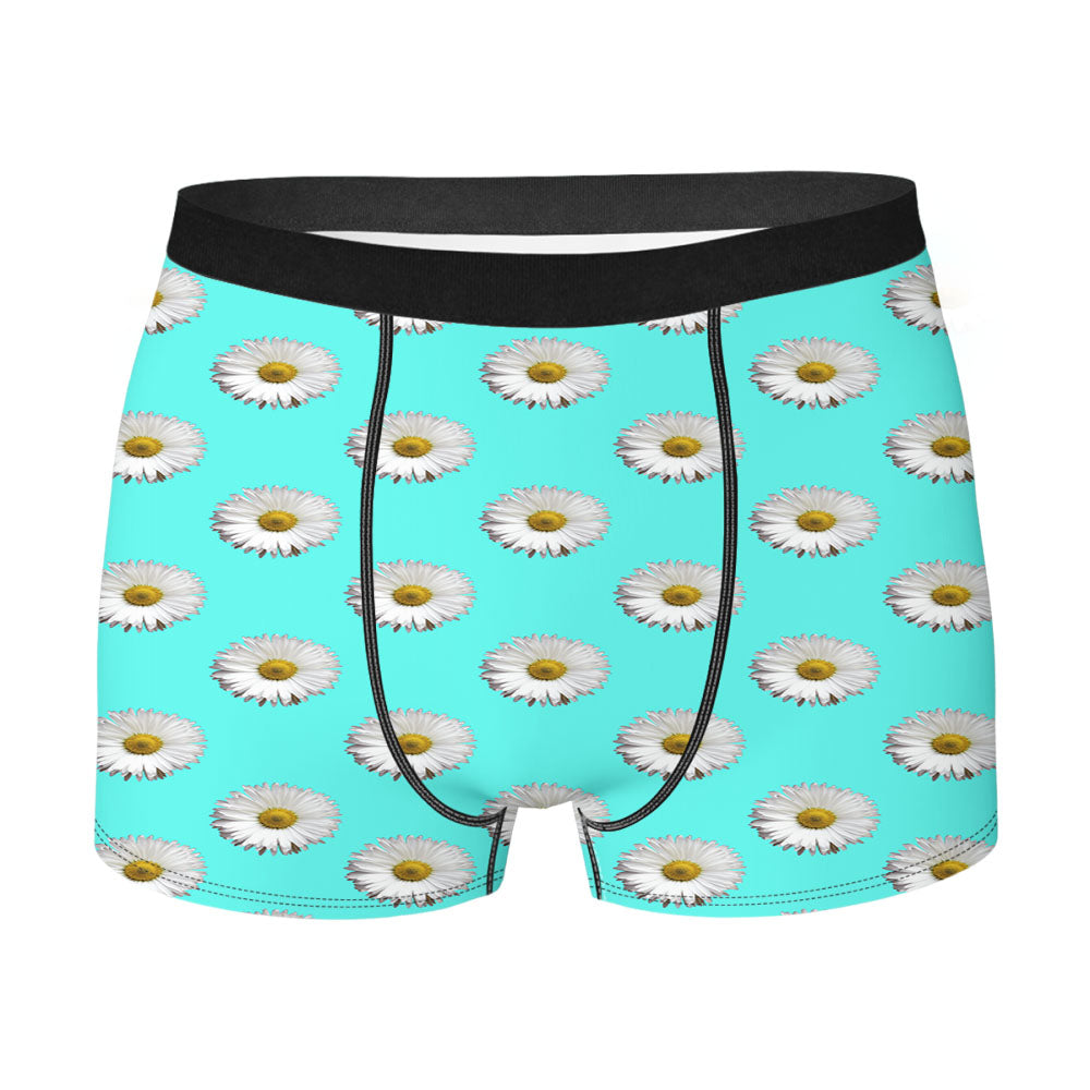Watercolor Colorful Floral Men's Boxer Briefs