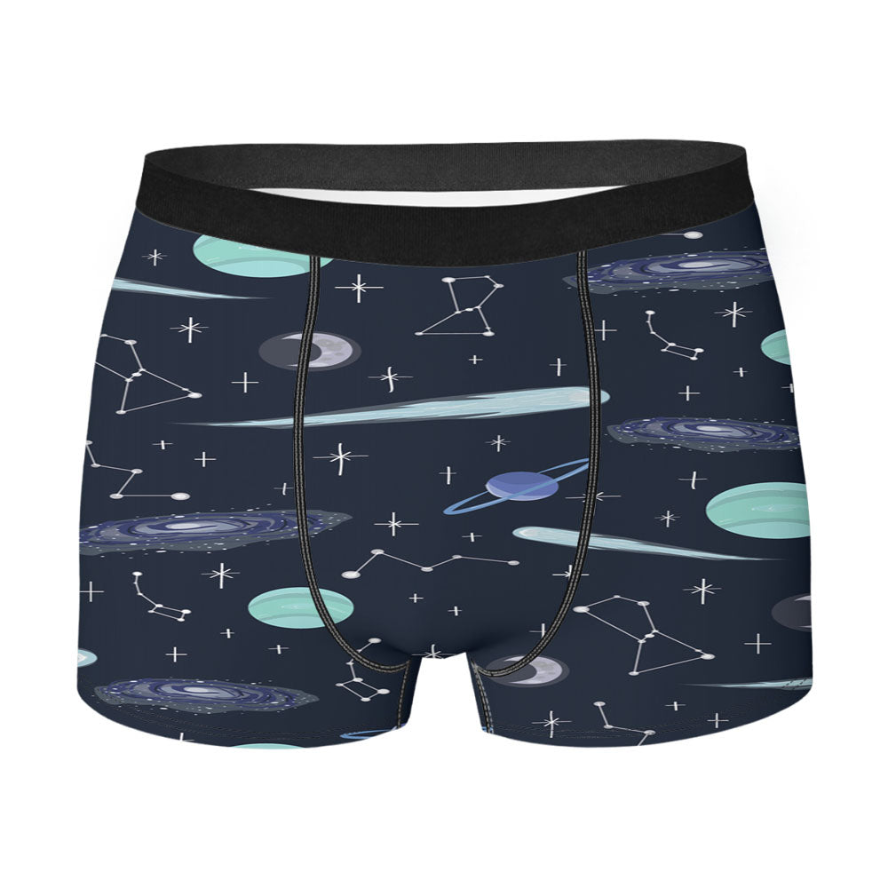 Astronomy Pattern Men's Boxer Briefs