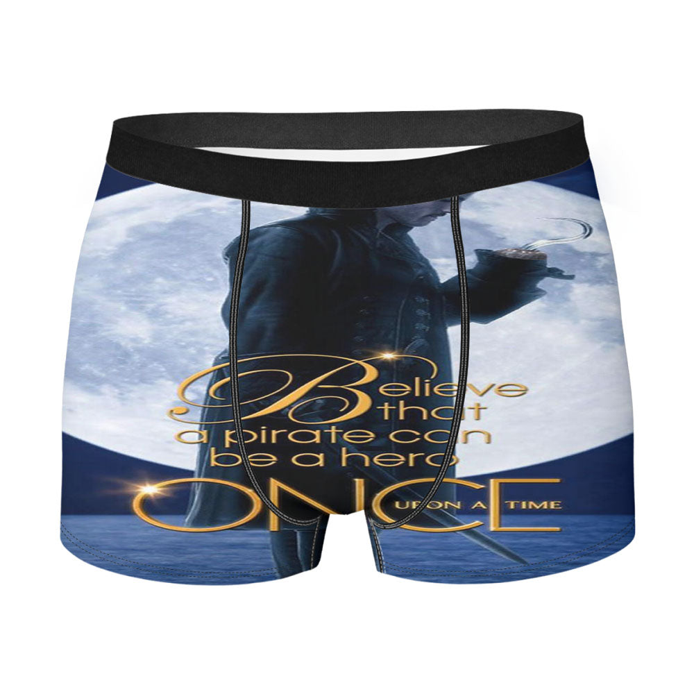 Believe That Pirate Can Be A Hero Captain Hook Men's Boxer Briefs