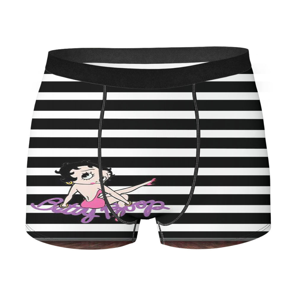Betty Boop White S Men's Boxer Briefs
