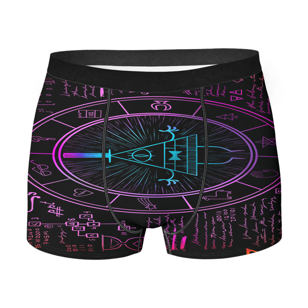 Bill Cipher Wheel Gravity Falls Art Men's Boxer Briefs