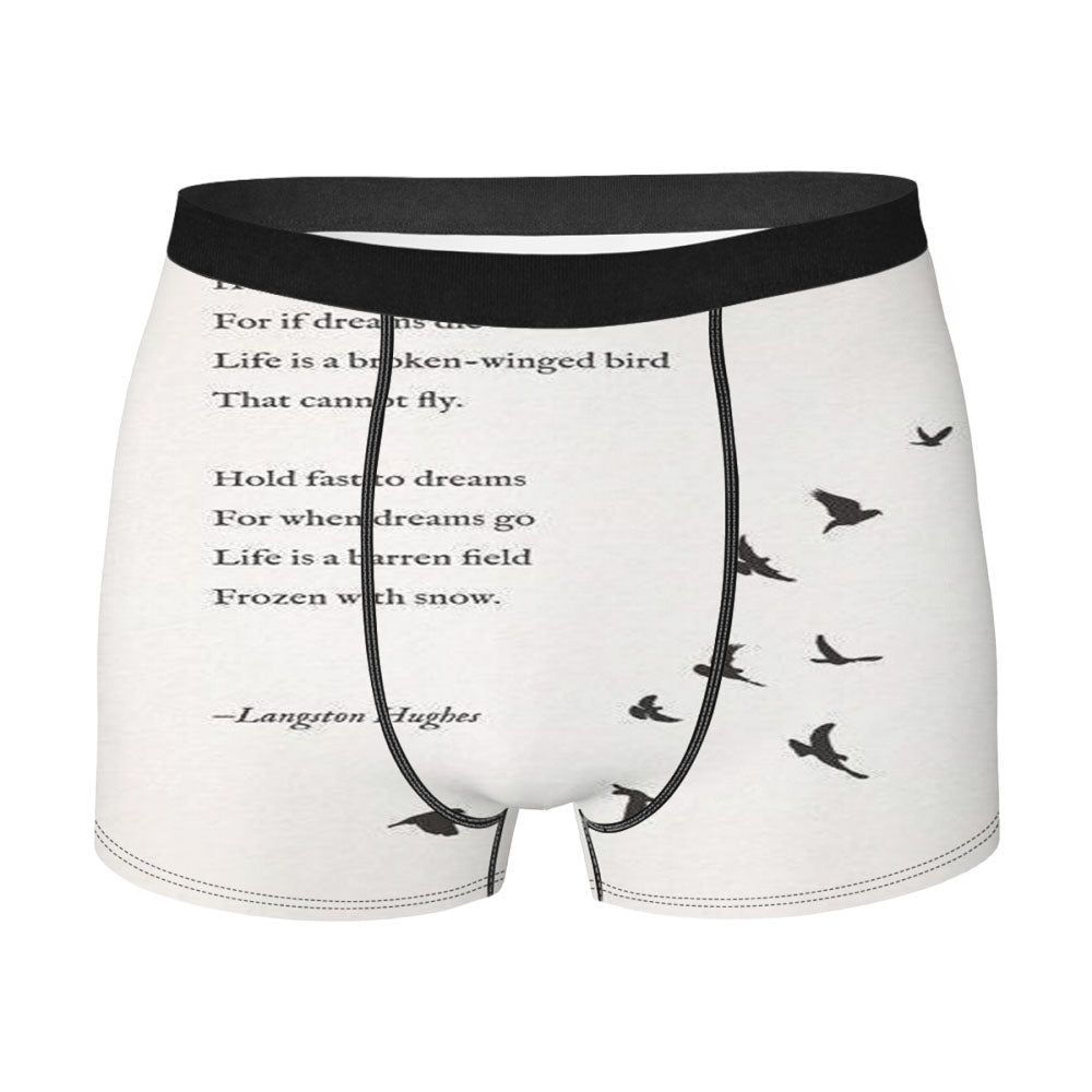 Bird Poem Men's Boxer Briefs