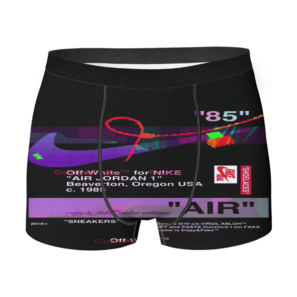 Black Aesthetic Off White Air Men's Boxer Briefs
