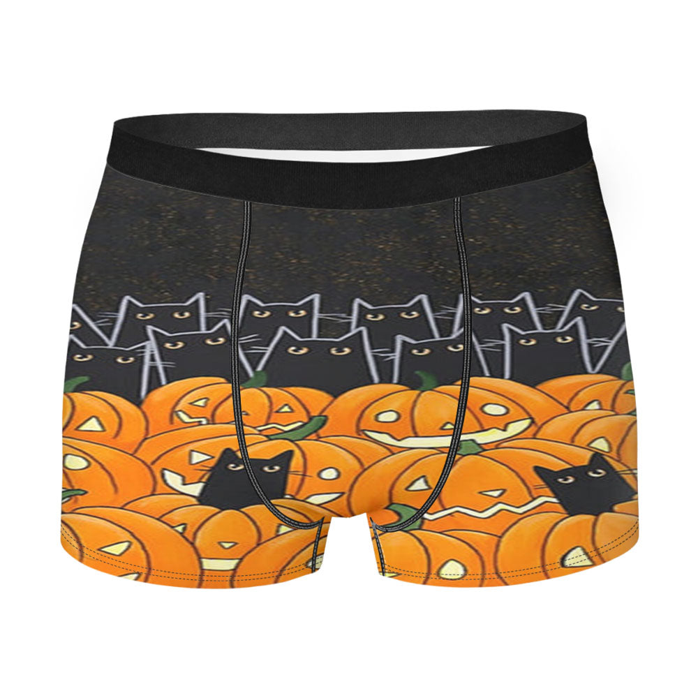 Black Cats & Lanterns - Halloween Men's Boxer Briefs