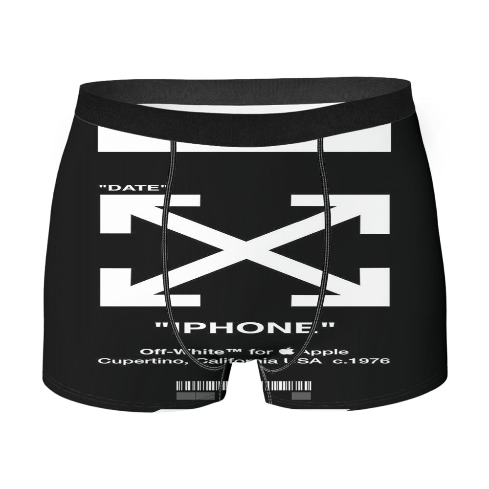 Black Off White Virgil Abloh Arrow Men's Boxer Briefs