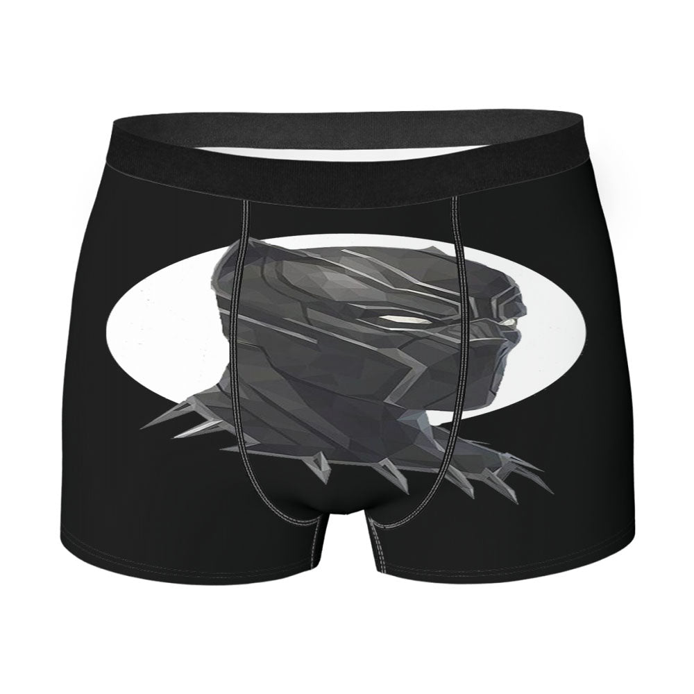 Black Panther Circle Background Men's Boxer Briefs