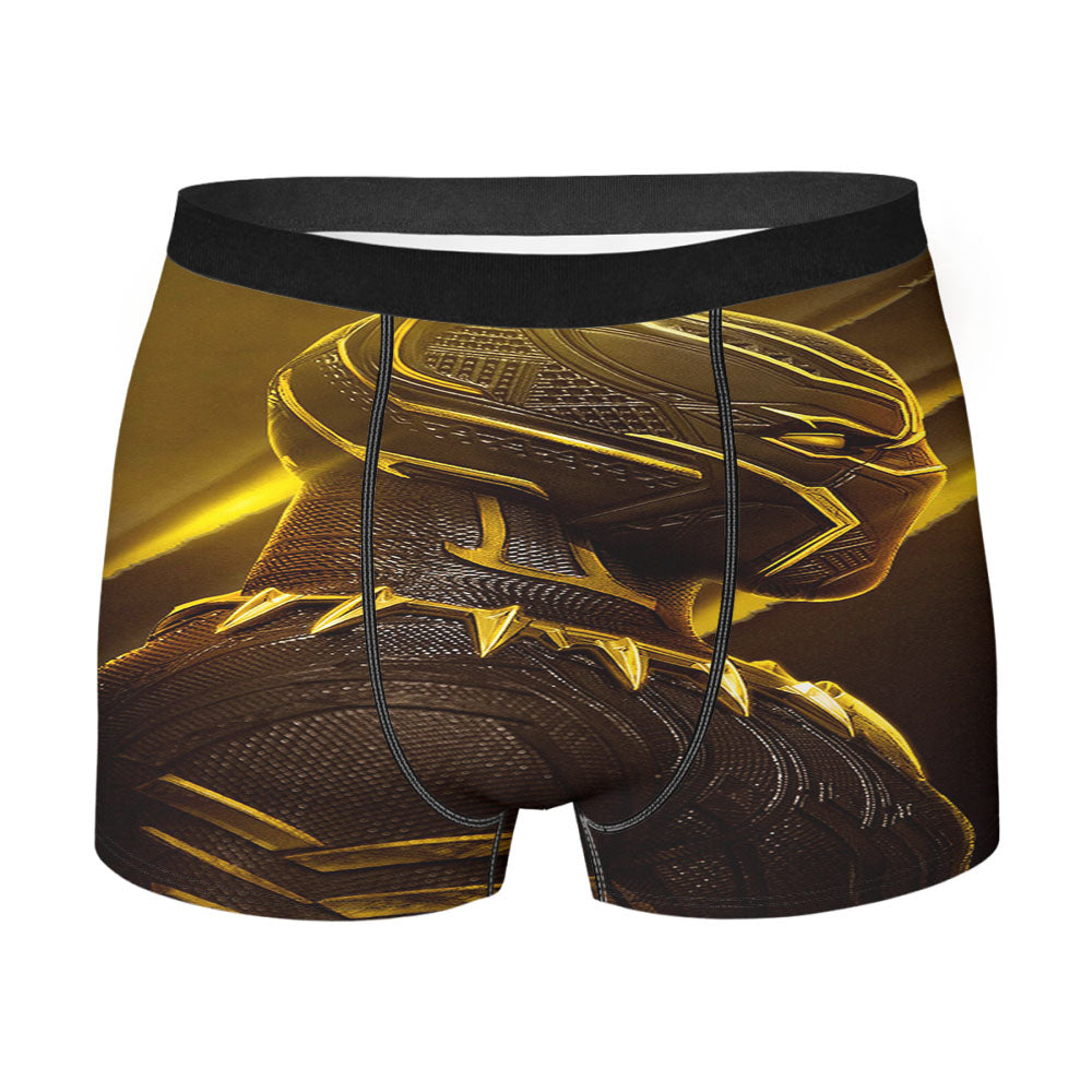 Black Panther Gold Men's Boxer Briefs