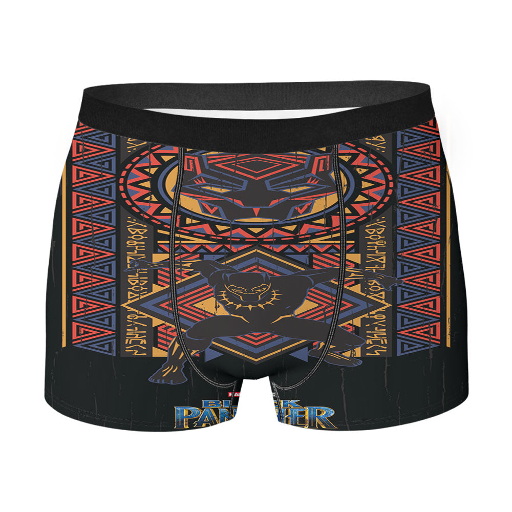 Black Panther Heroes Background Men's Boxer Briefs