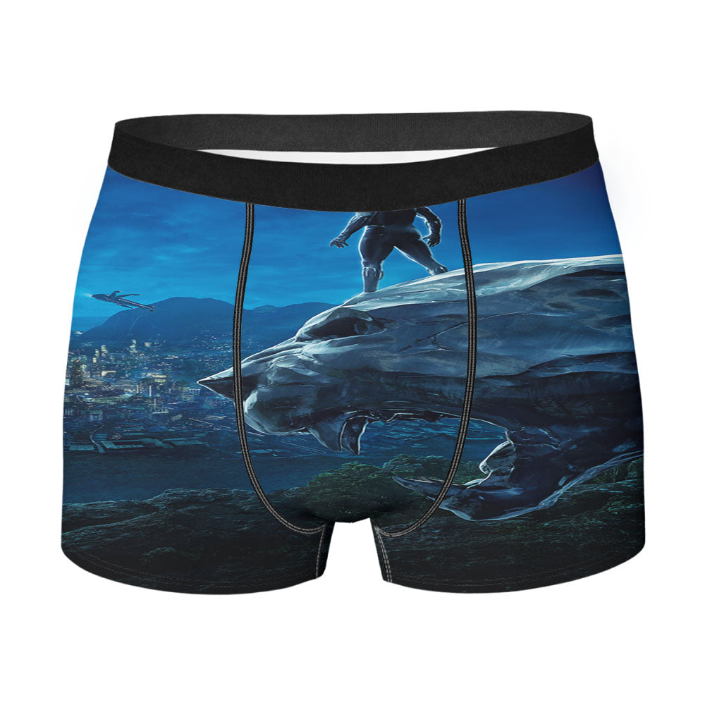 Black Panther Night Poster Men's Boxer Briefs