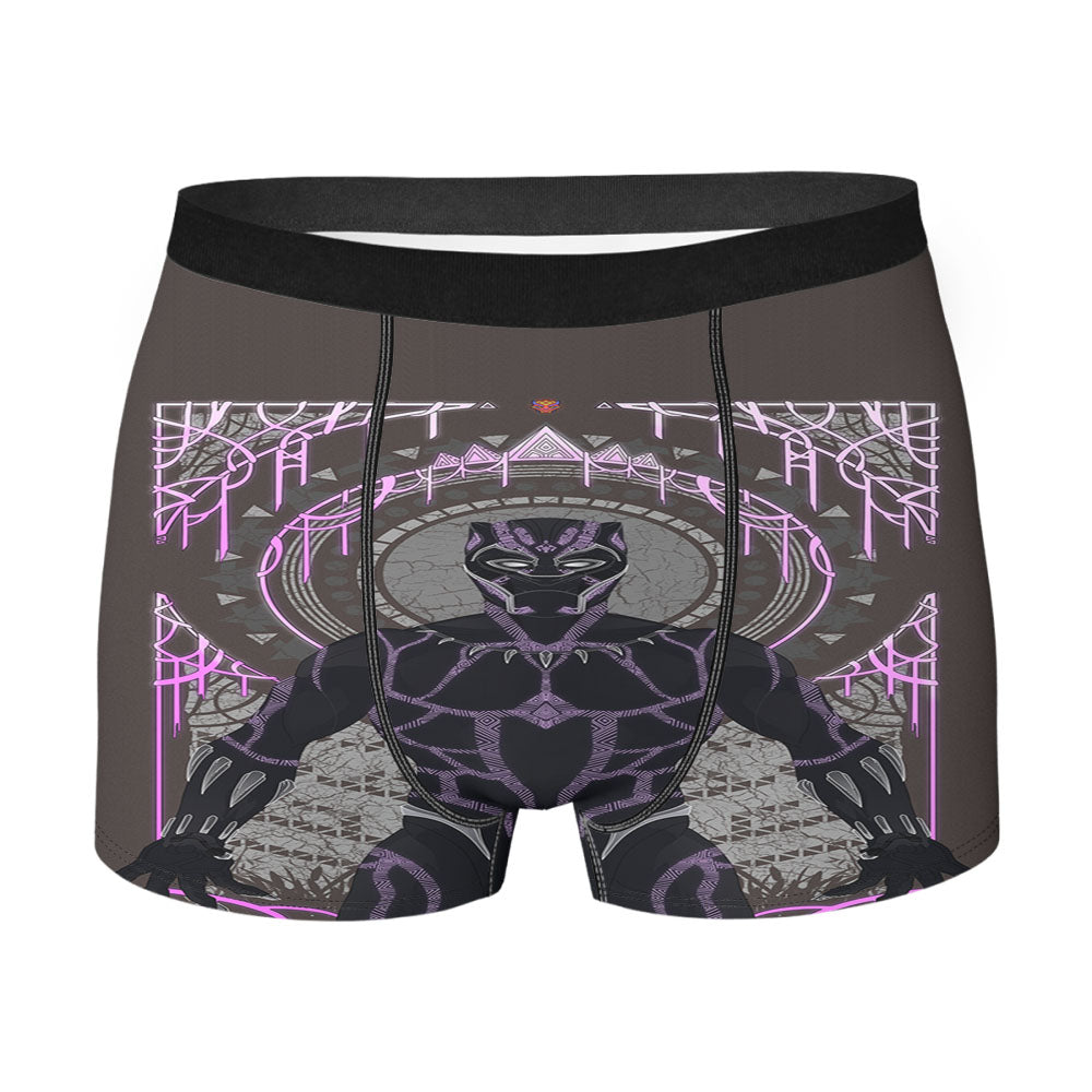 Black Panther Purple Men's Boxer Briefs