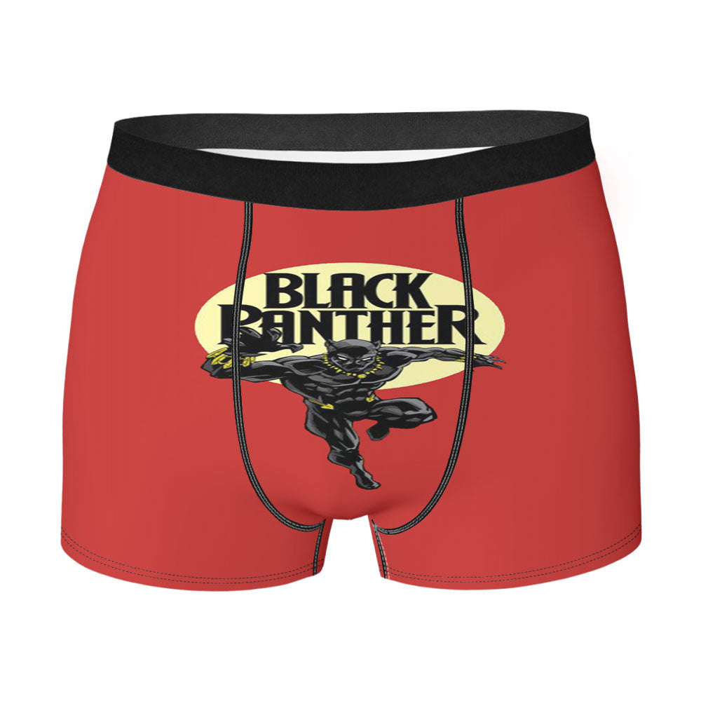 Black Panther Red Men's Boxer Briefs