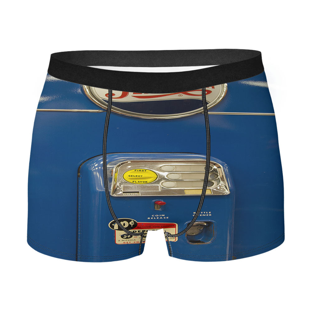 Blue Pepsi Cola Vendo Machine Men's Boxer Briefs