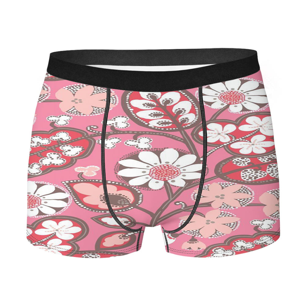 Blush Pink Vera Bradley Print Men's Boxer Briefs
