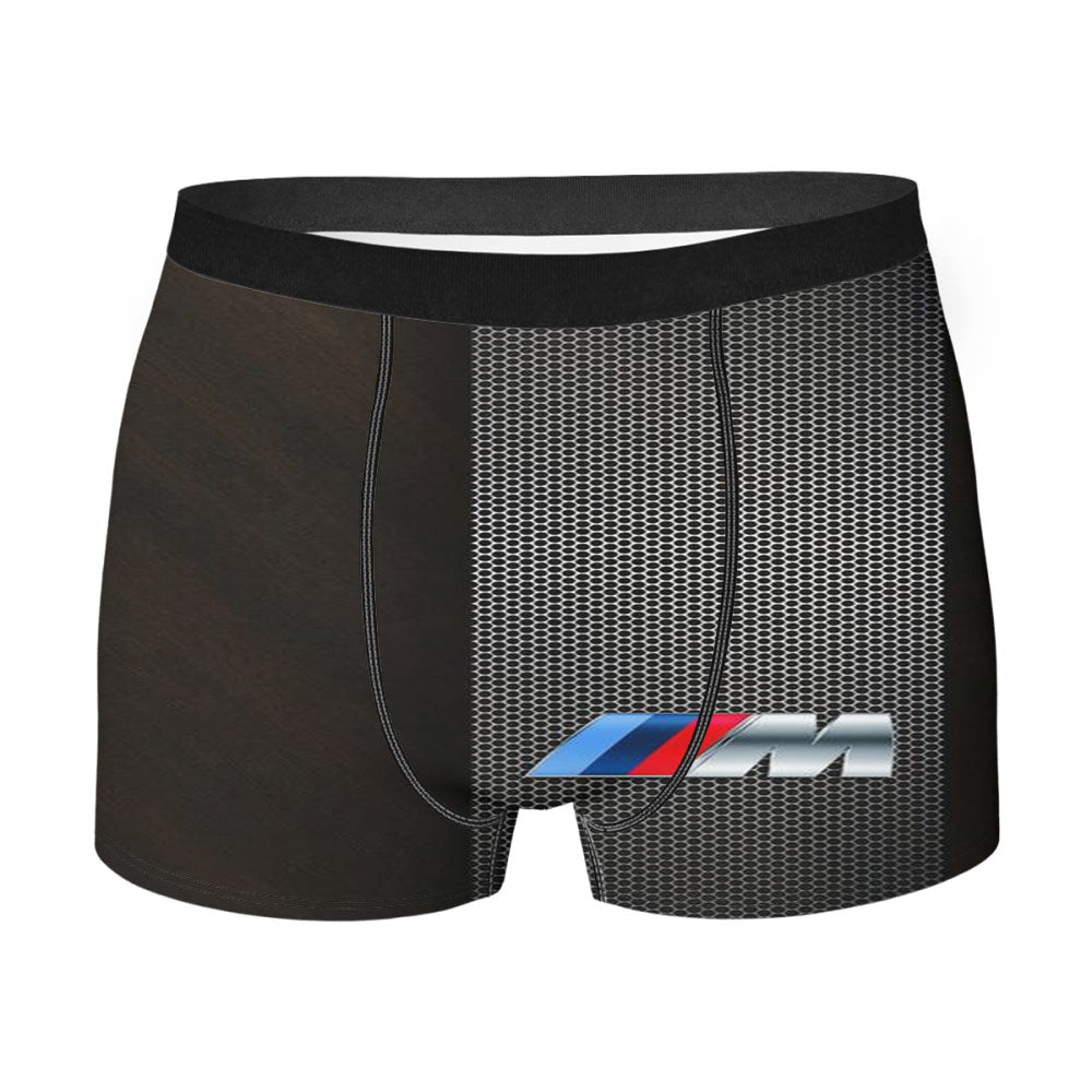 Bmw Fiber Carbon M Series Logo Wallpaper Men's Boxer Briefs