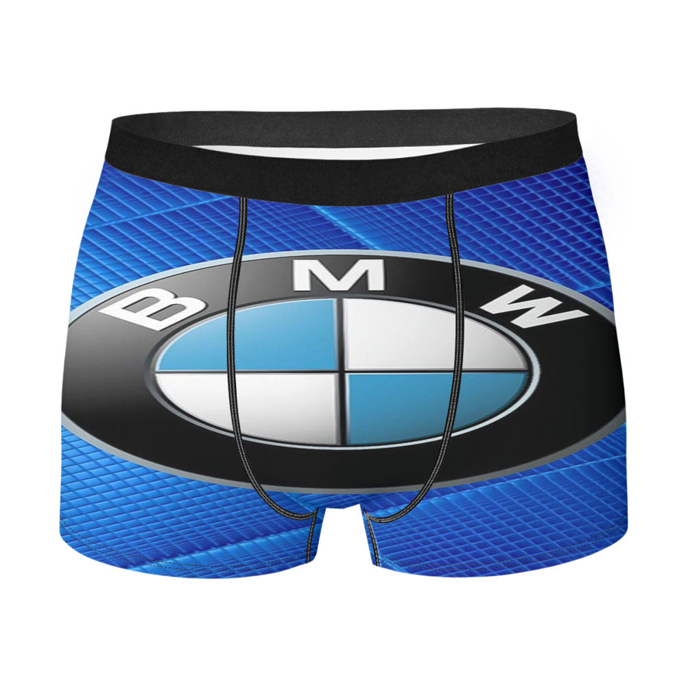 Bmw Logo Blue Carbon Men's Boxer Briefs