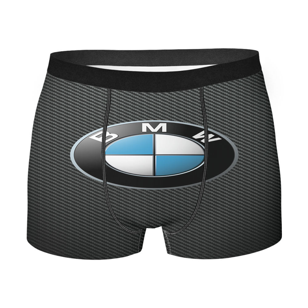 Bmw Logo Carbon Fiber Men's Boxer Briefs