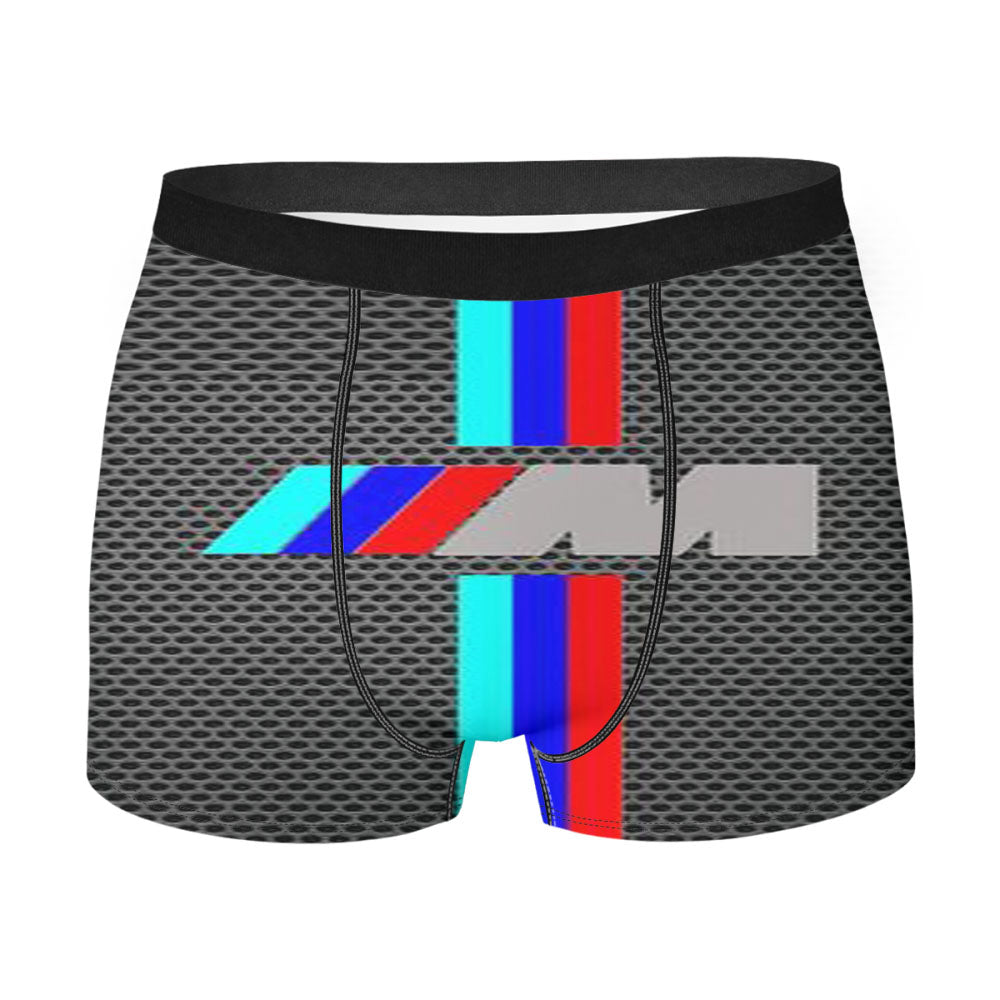 Bmw M Stripe Logo Men's Boxer Briefs