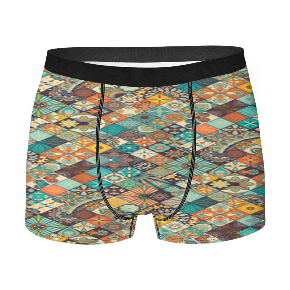 Bohemian Retro Men's Boxer Briefs