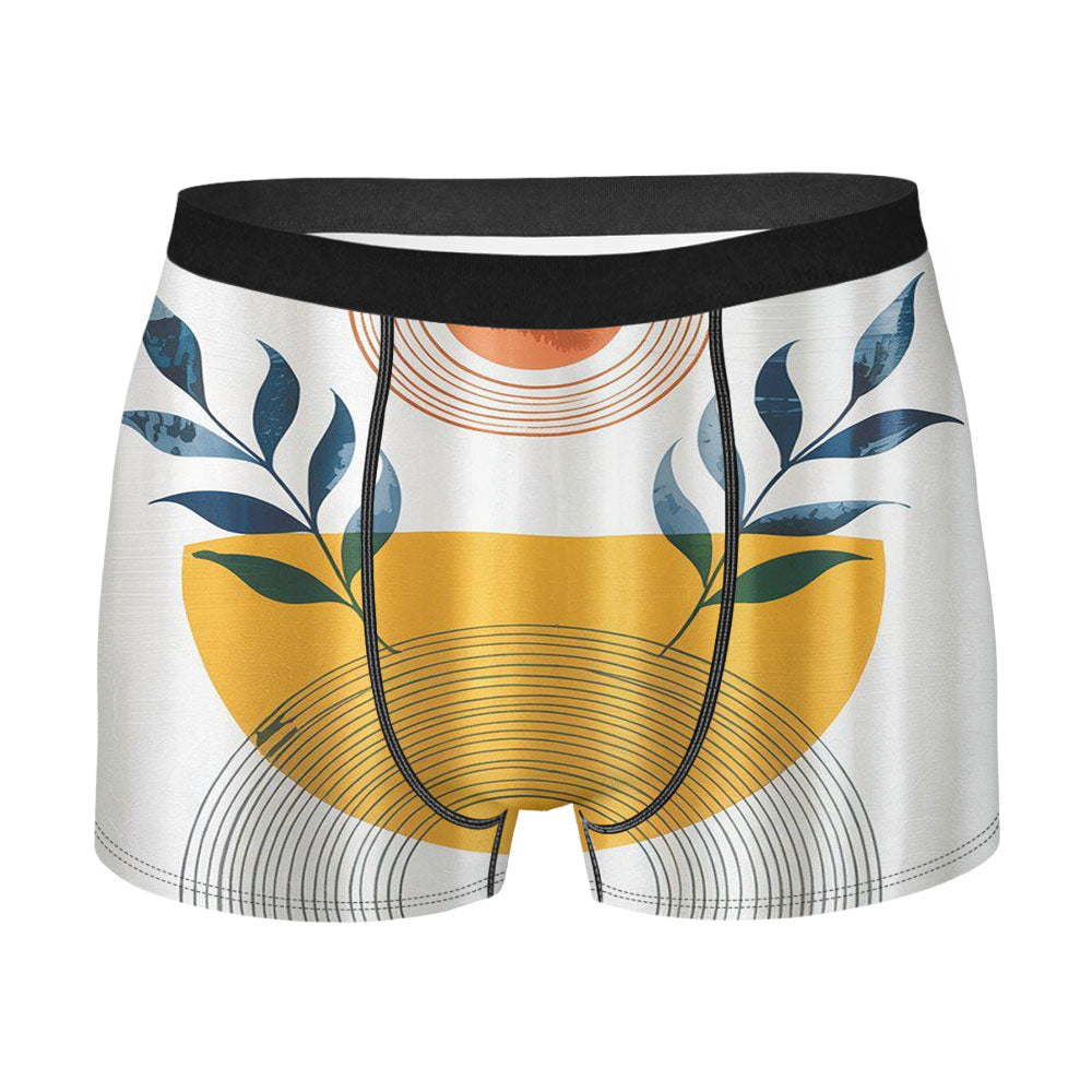 Boho Mid Century Men's Boxer Briefs