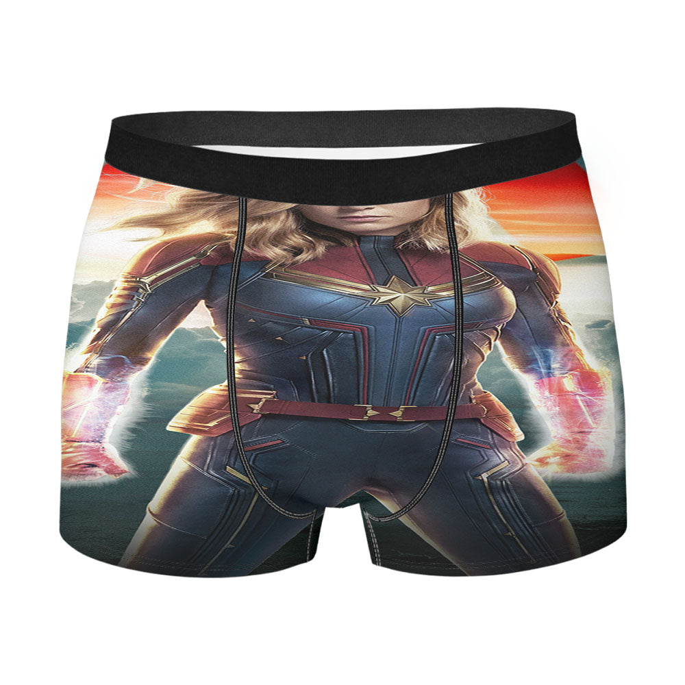 Brie Larson Captain Marvel Men's Boxer Briefs