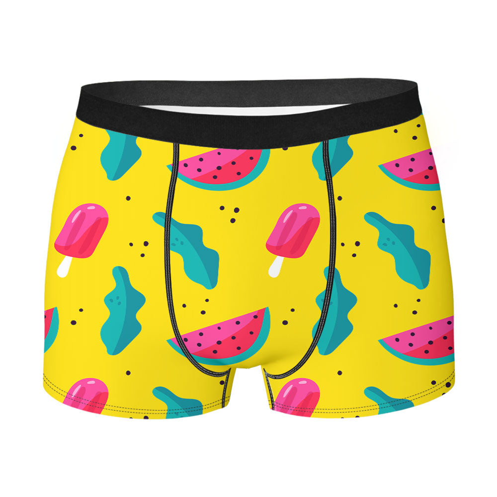 Bright Summer Patterns 01 Men's Boxer Briefs